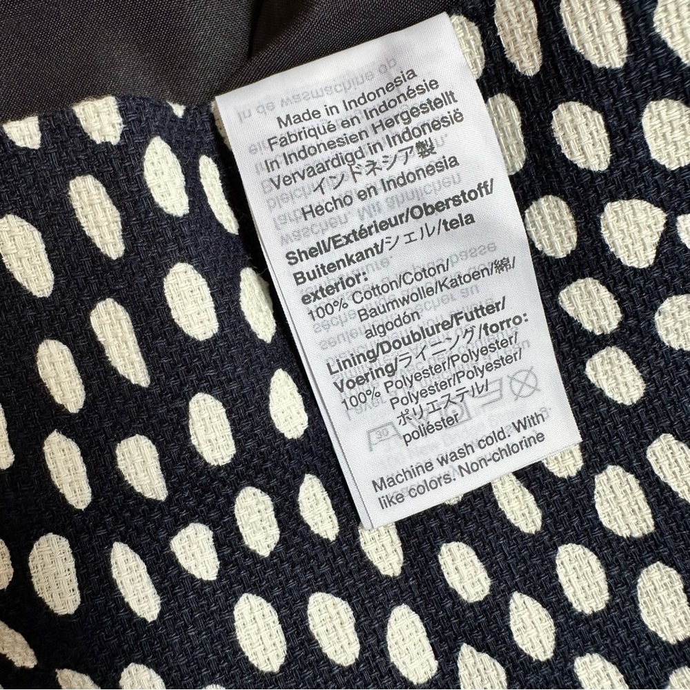 NWOT J. CREW| Dark Navy and White Sheath Dress Sz 8 - Picture 8 of 8